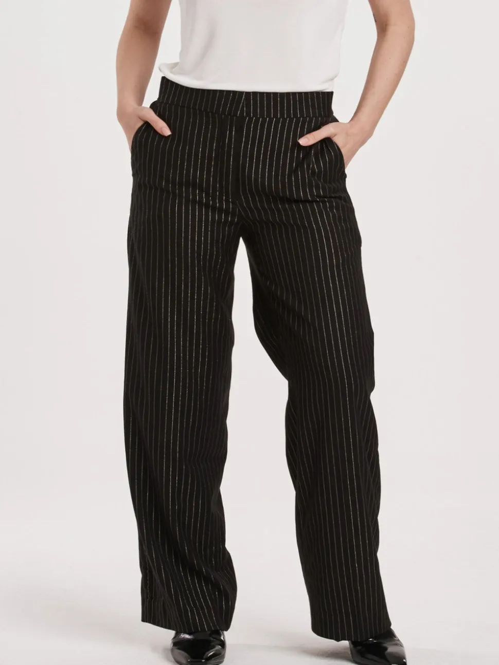 Another Love Azula Pants - Black/Silver