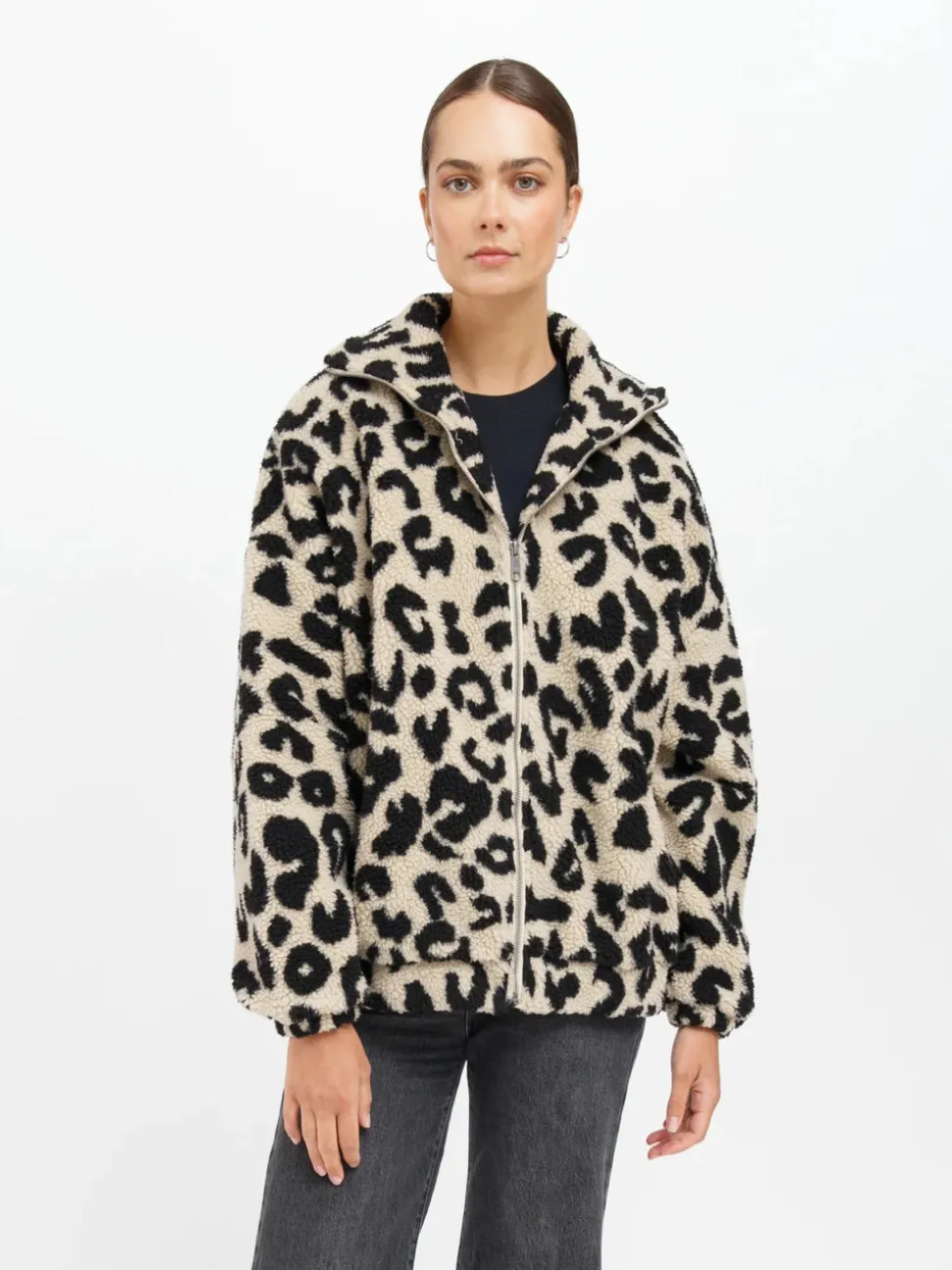 Brunette The Label Sherpa Jacket - Leopard