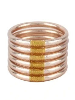 BuDhaGirl Champagne All Weather Bangles SM (Set of 6)