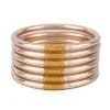 BuDhaGirl Champagne All Weather Bangles MD (Set of 6)