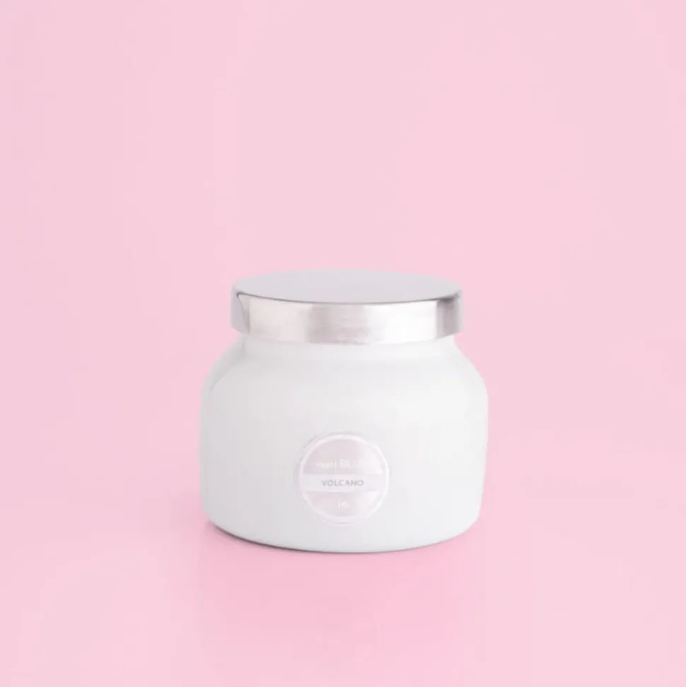 capri BLUE White Petite Jar, 8 oz