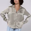 Dear John Galina Button Down Top - Vetiver