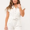 Dear John Marley Romper - White
