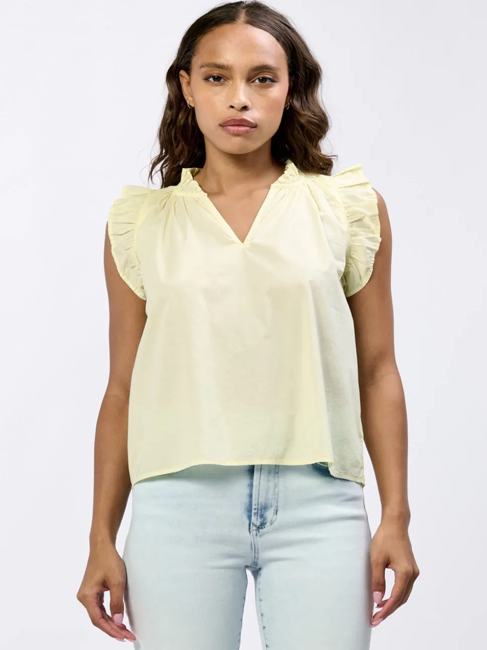 Dear John Puja Sleeveless Top - Pale Lime