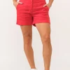 Dear John Tonya Shorts - Firetruck Red