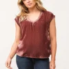 Dear John Yanis Top - Maroon