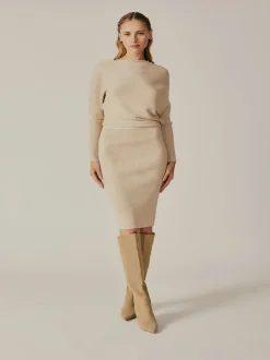 Deluc Kyux Knit Dress - Cream