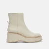 Dolce Vita Hilde Leather Boots - Ivory