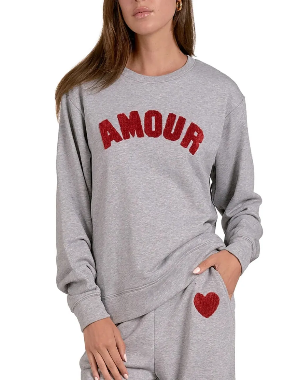 Elan Amour Sweater - Light Grey
