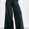 Elan Casual Wide Leg Pants - Black