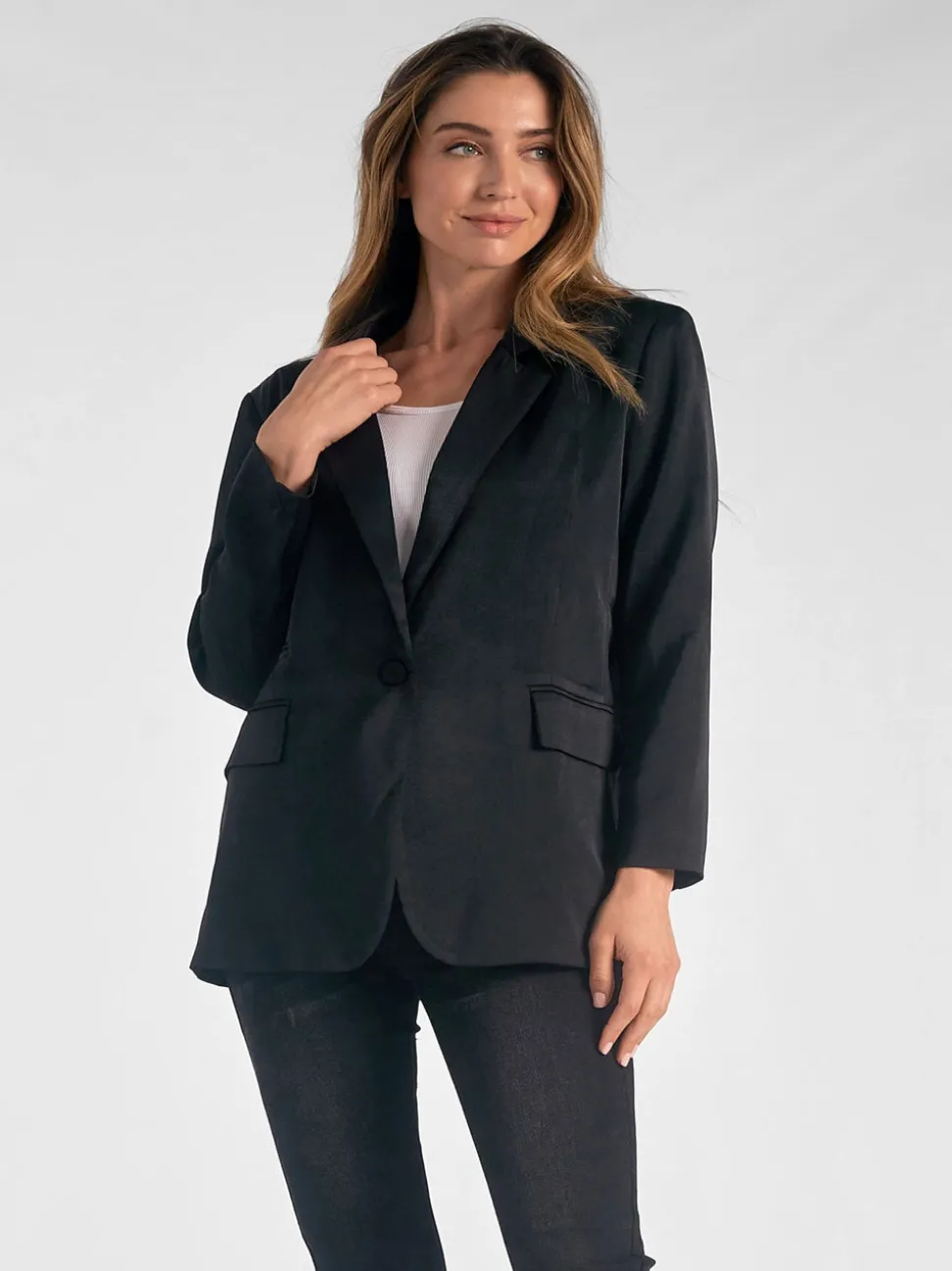 Elan Oversized Blazer - Black