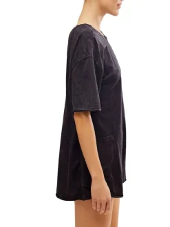 Free People Hot Shot Tee Romper Coddy - Black