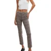 Free People Molly Plaid Slim Pants - Plaid