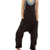 Free People Movement Hot Shot Onesie - Washed Black