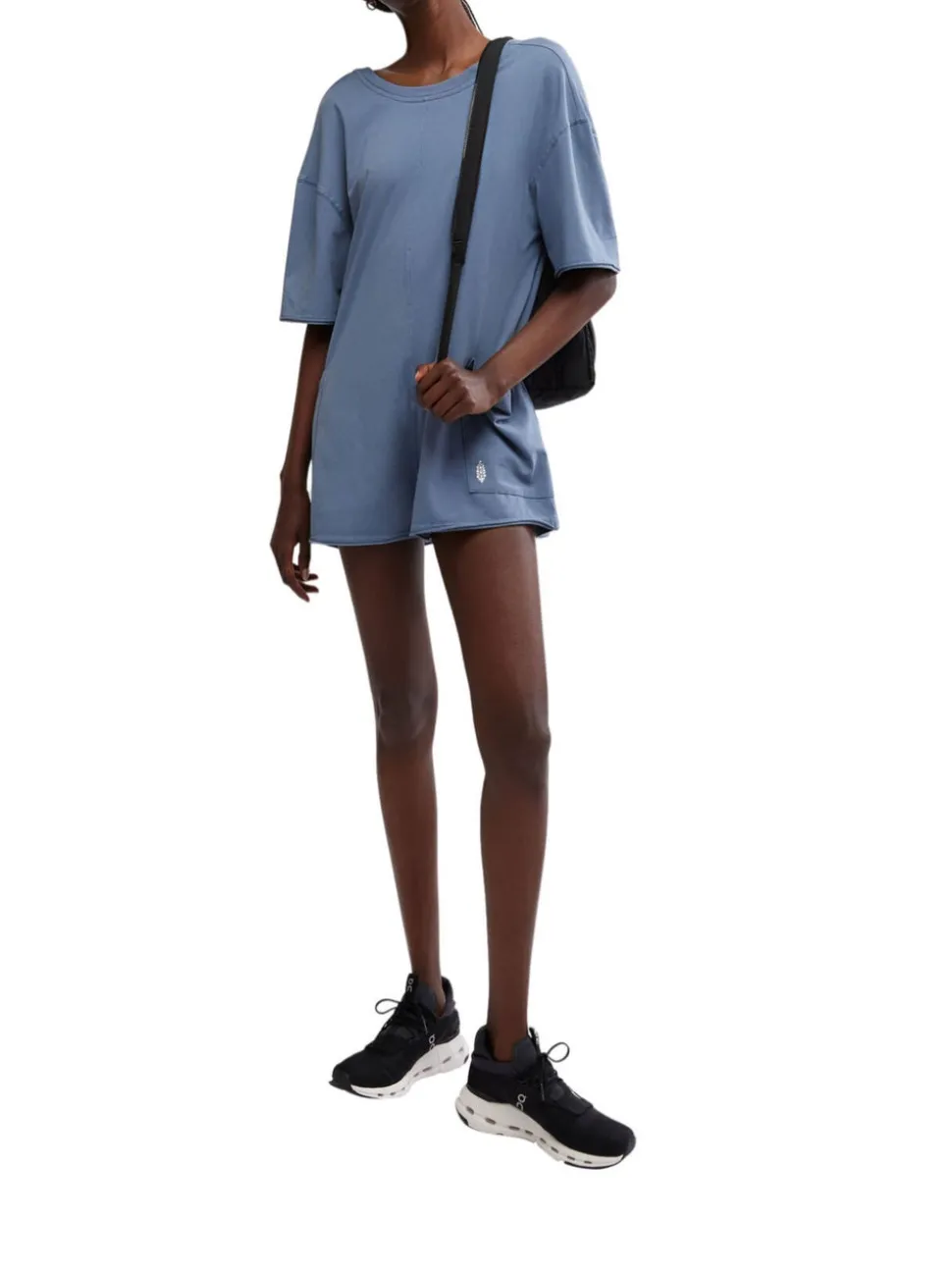 Free People Movement Hot Shot Tee Romper Coddy - Skyline