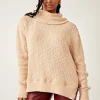 Free People Tommy Turtle Top - Toasted Almond