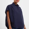 French Connection Cele Rhodes Poplin Shirt - Marine