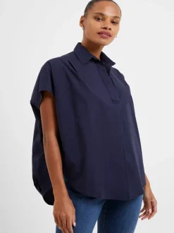 French Connection Cele Rhodes Poplin Shirt - Marine