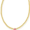 Kendra Scott Abbie Beaded Necklace - Gold Azalea Illusion