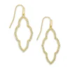 Kendra Scott Abbie Small Open Frame Earrings - Gold