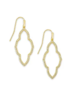 Kendra Scott Abbie Small Open Frame Earrings - Gold