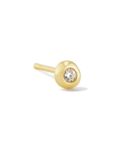 Kendra Scott Addison Single Stud Earring - Gold White Crystal