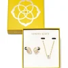 Kendra Scott Cailin Crystal Gift Set - Gold White Crystal