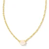 Kendra Scott Cailin Pendant Necklace - Gold Champagne Opal Crystal