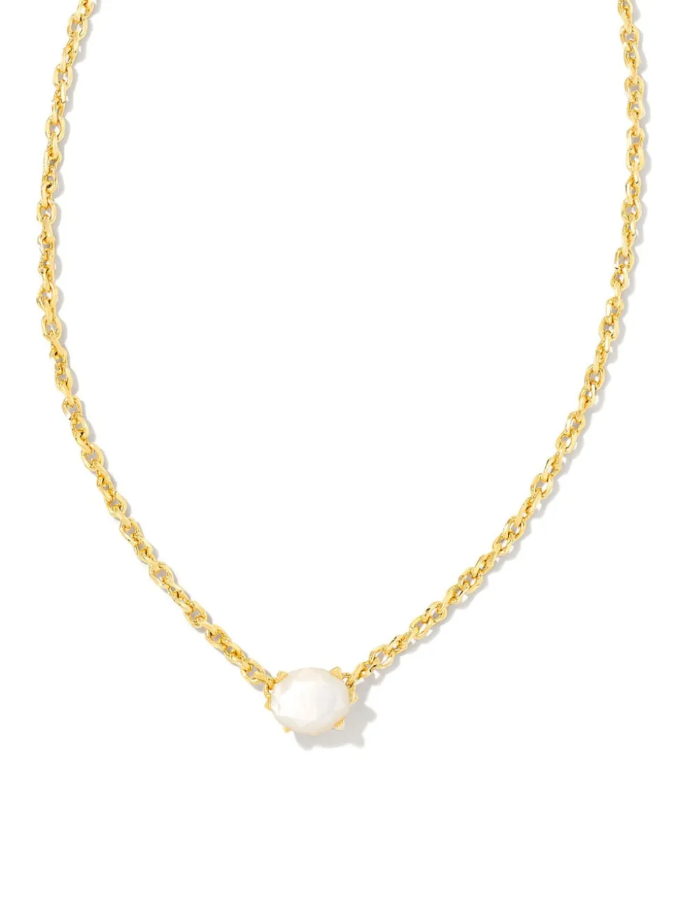 Kendra Scott Cailin Pendant Necklace - Gold Ivory MOP