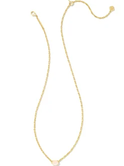 Kendra Scott Cailin Pendant Necklace - Gold Champagne Opal Crystal