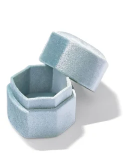 Kendra Scott Davis Small Case - Light Blue Velvet