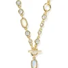 Kendra Scott Elisa Abbie Strand Necklace - Gold White Mix