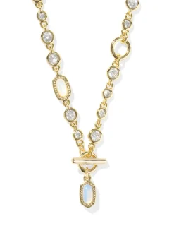 Kendra Scott Elisa Abbie Strand Necklace - Gold White Mix