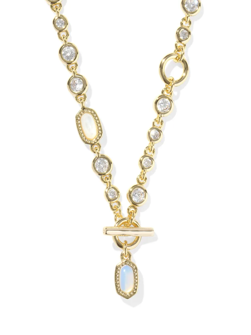 Kendra Scott Elisa Abbie Strand Necklace - Gold White Mix
