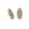 Kendra Scott Ellie Earrings - Gold Platinum Drusy