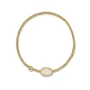 Kendra Scott Grayson Stretch Bracelet - Gold Iridescent Drusy