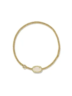 Kendra Scott Grayson Stretch Bracelet - Gold Iridescent Drusy