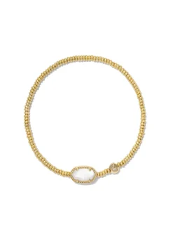 Kendra Scott Grayson Stretch Bracelet - Gold White MOP