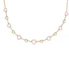 Kendra Scott Haisley Heart Strand Necklace - Gold Pink Enamel