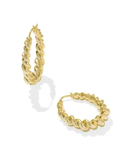 Kendra Scott Haisley Hoop Earrings - Gold