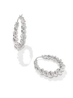 Kendra Scott Haisley Hoop Earrings - Silver