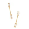 Kendra Scott Juliette Drop Earrings - Gold White Crystal