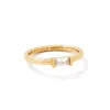 Kendra Scott Juliette Gold White Crystal Band Ring - 8