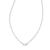 Kendra Scott Juliette Pendant Necklace - Rhodium White Crystal