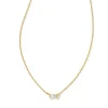 Kendra Scott Juliette Pendant Necklace - Gold White Crystal