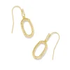 Kendra Scott Lee Ridge Open Framed Earrings - Gold Metal