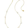 Kendra Scott Leighton Pearl Strand Necklace - Gold White Pearl