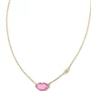 Kendra Scott Lips Pendant Necklace - Gold Hot Pink MOP