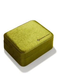 Kendra Scott Mattie Large Case - Peridot Velvet
