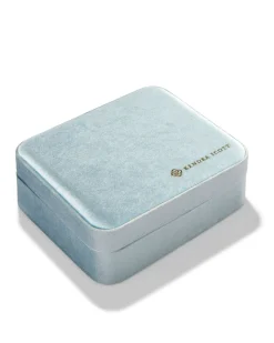 Kendra Scott Mattie Large Case - Light Blue Velvet